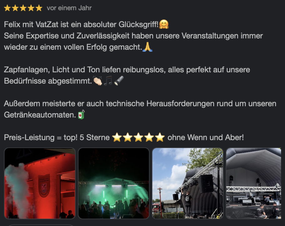 Event-Feedback: Positive Erfahrungen, gute Organisation und technische Herausforderungen.
